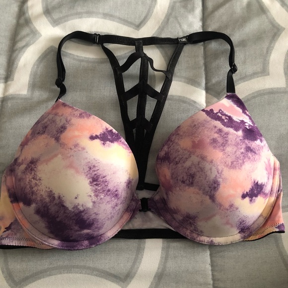 PINK straps halter push up bra - Picture 1 of 6